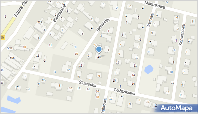 Osielsko, Chabrowa, 4A, mapa Osielsko