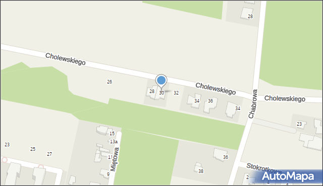 Osielsko, Cholewskiego Andrzeja, 30, mapa Osielsko