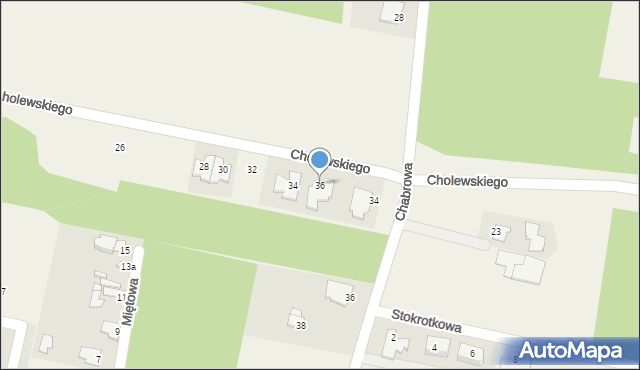 Osielsko, Cholewskiego Andrzeja, 36, mapa Osielsko