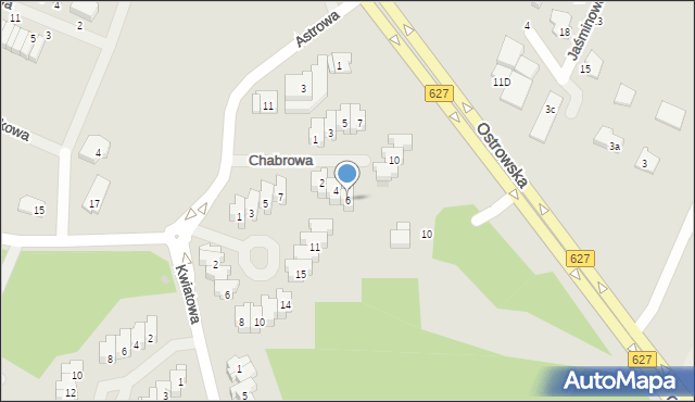 Ostrołęka, Chabrowa, 6, mapa Ostrołęka