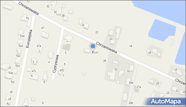 Piła Kościelecka, Chrzanowska, 37, mapa Piła Kościelecka