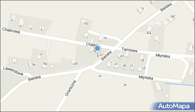 Pisarzowice, Chabrowa, 1, mapa Pisarzowice