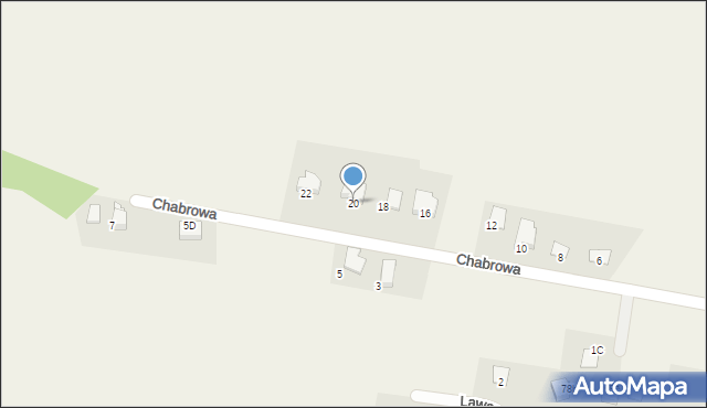 Pisarzowice, Chabrowa, 20, mapa Pisarzowice