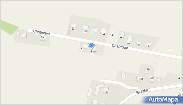 Pisarzowice, Chabrowa, 3, mapa Pisarzowice