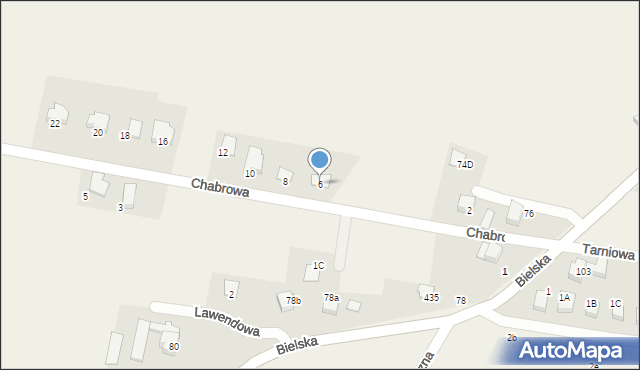 Pisarzowice, Chabrowa, 6, mapa Pisarzowice