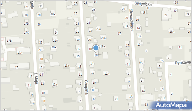 Płochocin, Chopina Fryderyka, 16, mapa Płochocin