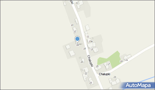 Poborszów, Chałupki, 14, mapa Poborszów