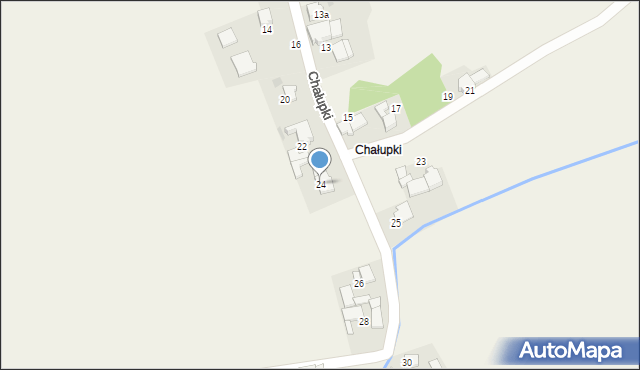 Poborszów, Chałupki, 24, mapa Poborszów