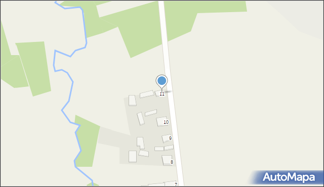 Podpolichno, Charężów, 11, mapa Podpolichno