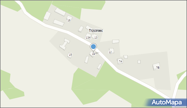 Podpolichno, Charężów, 14, mapa Podpolichno