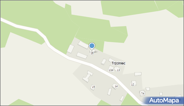 Podpolichno, Charężów, 16, mapa Podpolichno