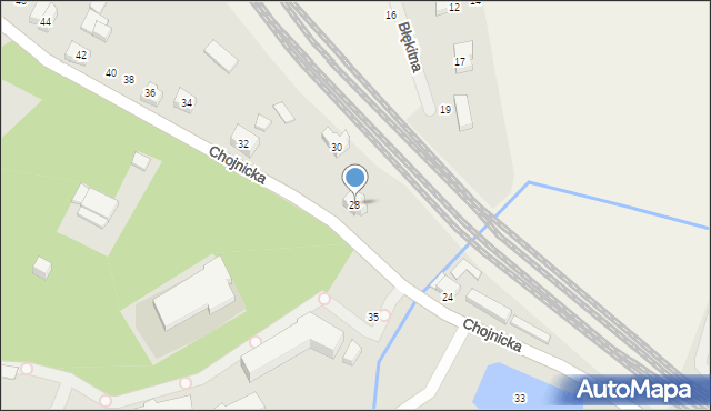 Poznań, Chojnicka, 28, mapa Poznania