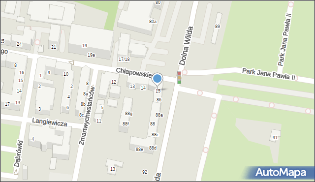 Poznań, Chłapowskiego Dezyderego, gen., 15, mapa Poznania