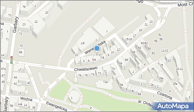 Poznań, Chwaliszewo, 1, mapa Poznania