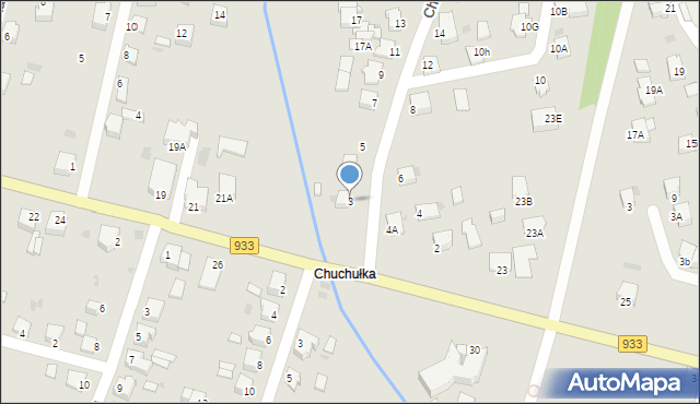 Pszczyna, Chochółka, 3, mapa Pszczyny