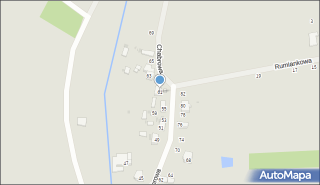 Radomsko, Chabrowa, 61, mapa Radomsko