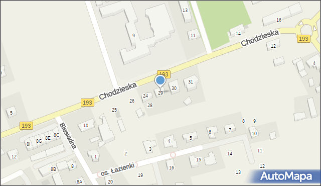Rataje, Chodzieska, 29, mapa Rataje