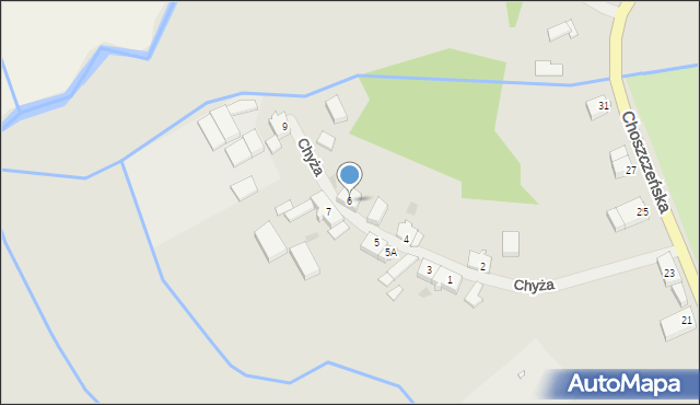 Recz, Chyża, 6, mapa Recz