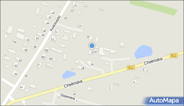 Rejowiec, Chełmska, 1, mapa Rejowiec