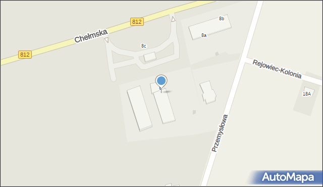 Rejowiec, Chełmska, 15, mapa Rejowiec