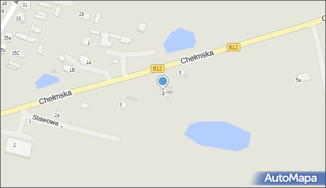 Rejowiec, Chełmska, 4, mapa Rejowiec