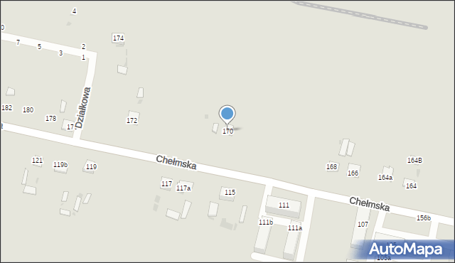 Rejowiec Fabryczny, Chełmska, 170, mapa Rejowiec Fabryczny
