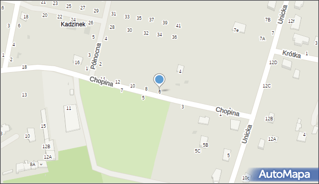 Rejowiec Fabryczny, Chopina Fryderyka, 6, mapa Rejowiec Fabryczny