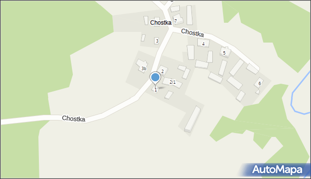 Rosocha, Chostka, 1, mapa Rosocha