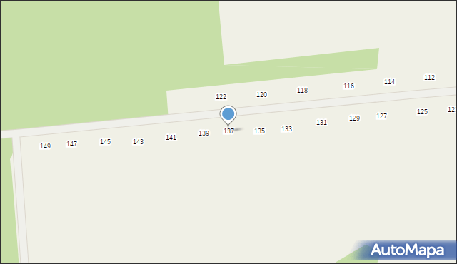 Różanka, Chmielna, 137, mapa Różanka