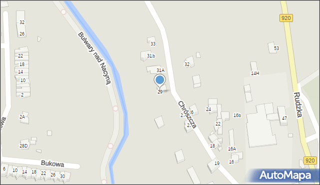 Rybnik, Chrószcza Franciszka, 29, mapa Rybnika