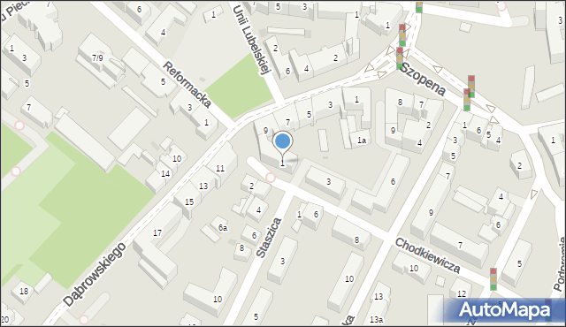 Rzeszów, Chodkiewicza Jana Karola, hetm., 1, mapa Rzeszów