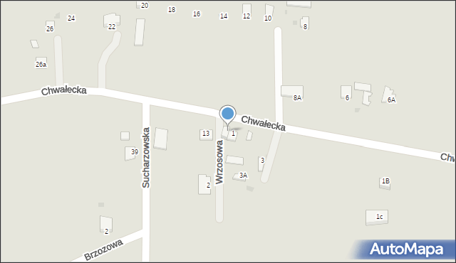 Sandomierz, Chwałecka, 1A, mapa Sandomierza