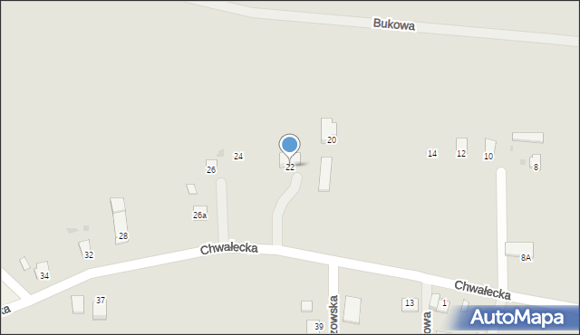 Sandomierz, Chwałecka, 22, mapa Sandomierza