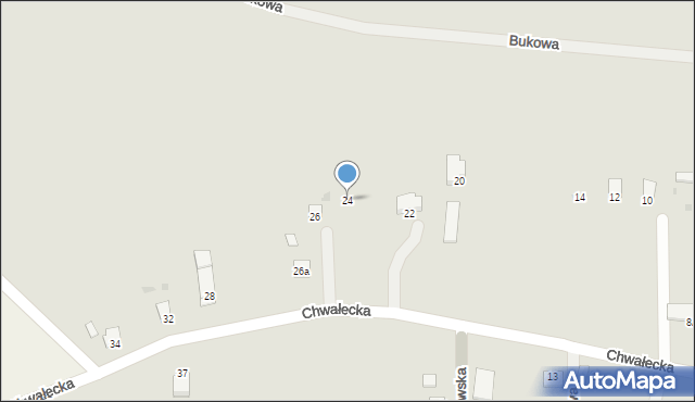 Sandomierz, Chwałecka, 24, mapa Sandomierza