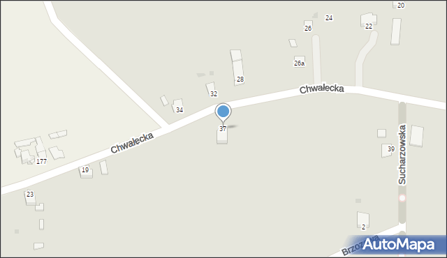 Sandomierz, Chwałecka, 37, mapa Sandomierza