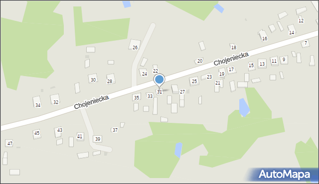 Siedliszcze, Chojeniecka, 31, mapa Siedliszcze