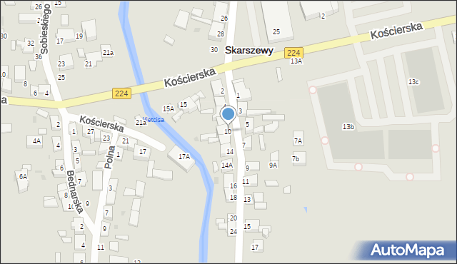 Skarszewy, Chojnicka, 10, mapa Skarszewy