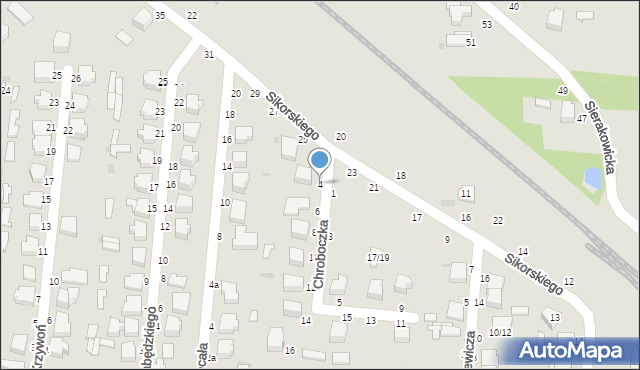 Skierniewice, Chroboczka Emila, prof., 4, mapa Skierniewic