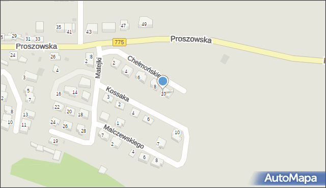 Słomniki, Chełmońskiego Józefa, 10, mapa Słomniki