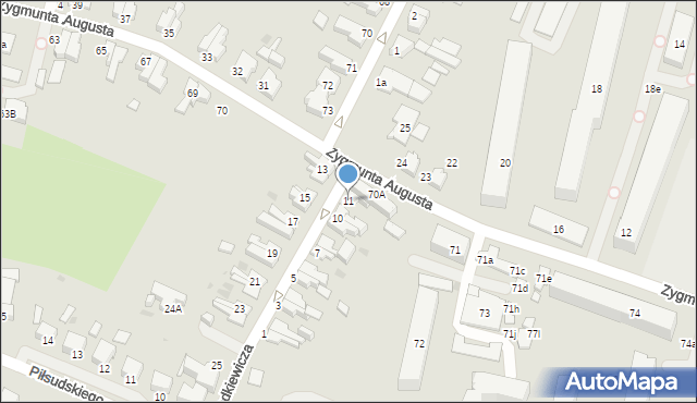 Słupsk, Chodkiewicza Jana Karola, hetm., 11, mapa Słupska