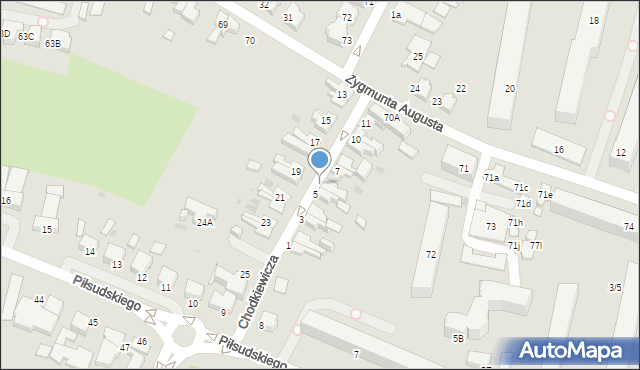 Słupsk, Chodkiewicza Jana Karola, hetm., 6, mapa Słupska