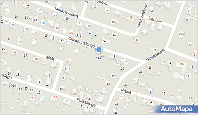 Sochaczew, Chełmońskiego Józefa, 5A, mapa Sochaczew