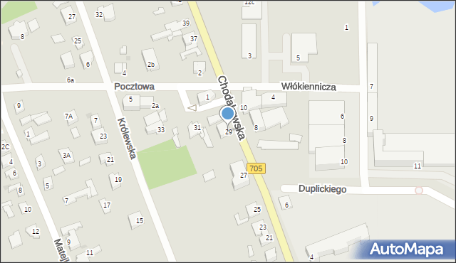 Sochaczew, Chodakowska, 29, mapa Sochaczew