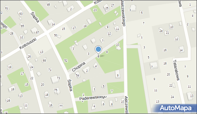 Sokolniki-Las, Chopina Fryderyka, 6, mapa Sokolniki-Las