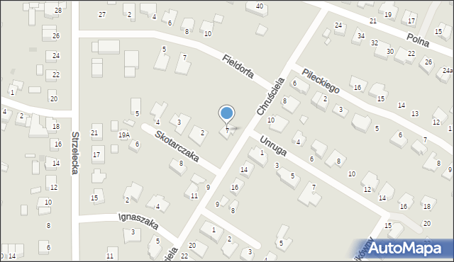 Środa Wielkopolska, Chruściela Antoniego, gen., 7, mapa Środa Wielkopolska