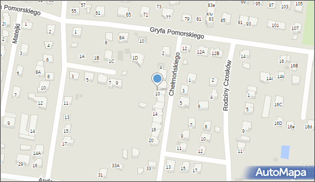 Starogard Gdański, Chełmońskiego Józefa, 8, mapa Starogard Gdański