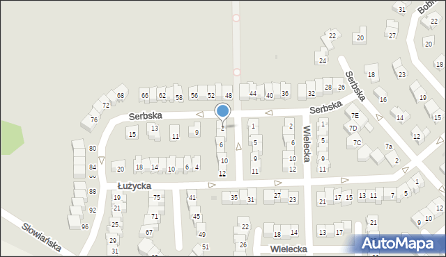 Świdnica, Chorwacka, 2, mapa Świdnicy