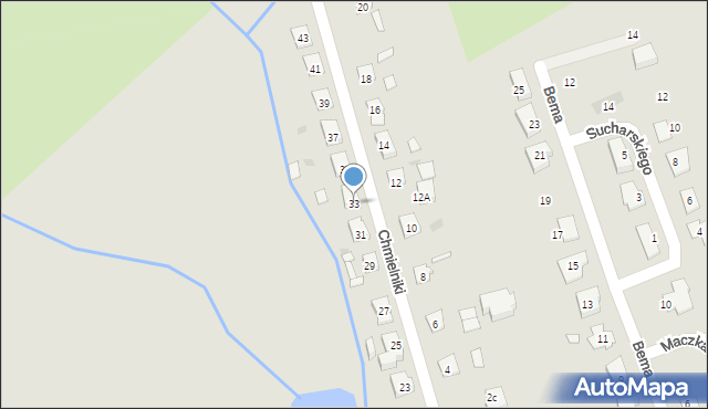 Świecie, Chmielniki, 33, mapa Świecie