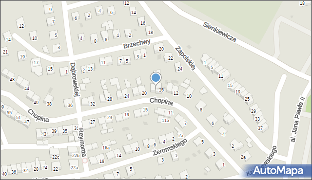 Świecie, Chopina Fryderyka, 18, mapa Świecie