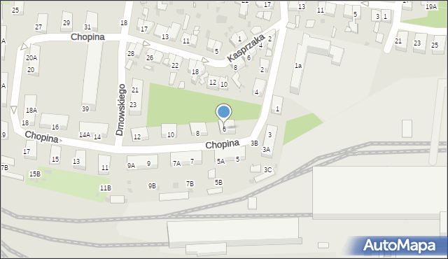 Świętochłowice, Chopina Fryderyka, 6, mapa Świętochłowice